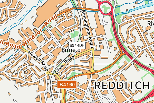B97 4DH map - OS VectorMap District (Ordnance Survey) B97 4DH map - OS VectorMap District (Ordnance Survey)