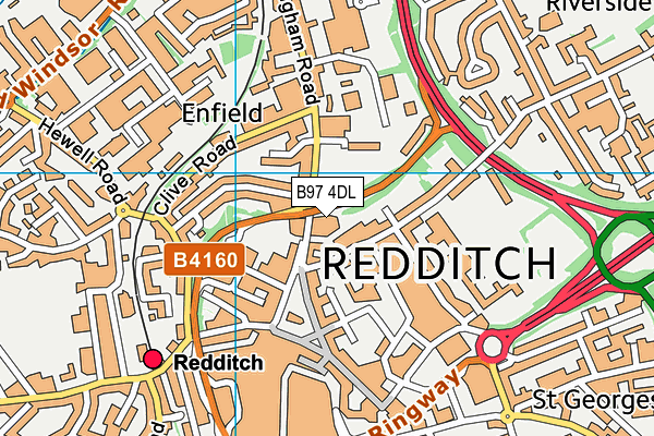 B97 4DL map - OS VectorMap District (Ordnance Survey) B97 4DL map - OS VectorMap District (Ordnance Survey)