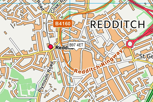 B97 4ET map - OS VectorMap District (Ordnance Survey) B97 4ET map - OS VectorMap District (Ordnance Survey)