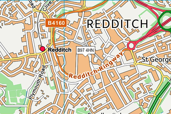 B97 4HN map - OS VectorMap District (Ordnance Survey) B97 4HN map - OS VectorMap District (Ordnance Survey)
