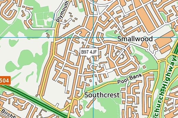 B97 4JF map - OS VectorMap District (Ordnance Survey) B97 4JF map - OS VectorMap District (Ordnance Survey)