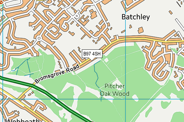 B97 4SH map - OS VectorMap District (Ordnance Survey) B97 4SH map - OS VectorMap District (Ordnance Survey)