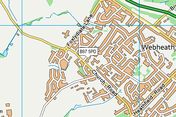 B97 5PD map - OS VectorMap District (Ordnance Survey) B97 5PD map - OS VectorMap District (Ordnance Survey)