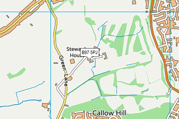 B97 5PJ map - OS VectorMap District (Ordnance Survey) B97 5PJ map - OS VectorMap District (Ordnance Survey)