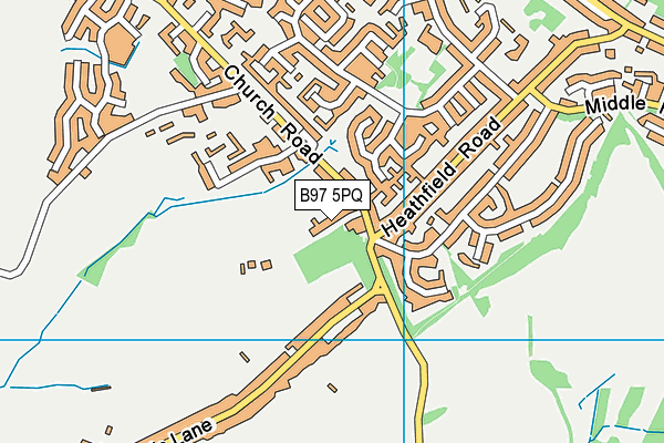 B97 5PQ map - OS VectorMap District (Ordnance Survey) B97 5PQ map - OS VectorMap District (Ordnance Survey)