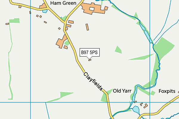 B97 5PS map - OS VectorMap District (Ordnance Survey) B97 5PS map - OS VectorMap District (Ordnance Survey)