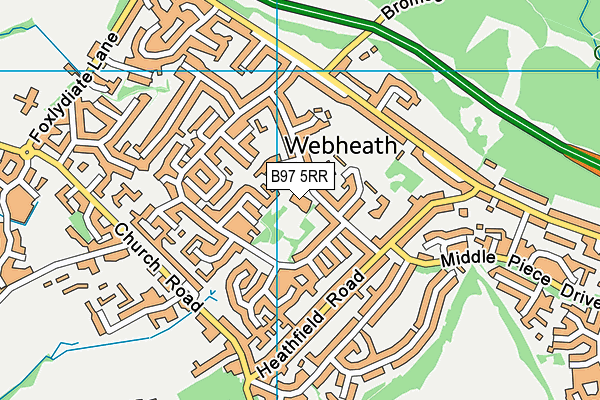 B97 5RR map - OS VectorMap District (Ordnance Survey) B97 5RR map - OS VectorMap District (Ordnance Survey)