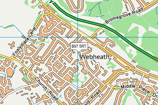 B97 5RT map - OS VectorMap District (Ordnance Survey) B97 5RT map - OS VectorMap District (Ordnance Survey)