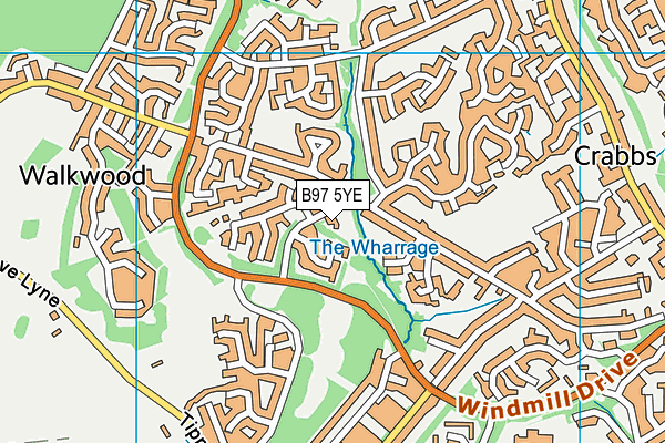 B97 5YE map - OS VectorMap District (Ordnance Survey) B97 5YE map - OS VectorMap District (Ordnance Survey)