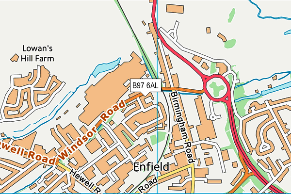B97 6AL map - OS VectorMap District (Ordnance Survey) B97 6AL map - OS VectorMap District (Ordnance Survey)