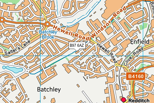 B97 6AZ map - OS VectorMap District (Ordnance Survey) B97 6AZ map - OS VectorMap District (Ordnance Survey)