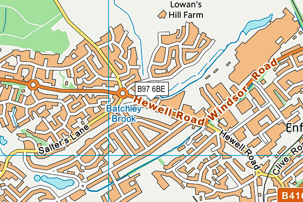 B97 6BE map - OS VectorMap District (Ordnance Survey) B97 6BE map - OS VectorMap District (Ordnance Survey)