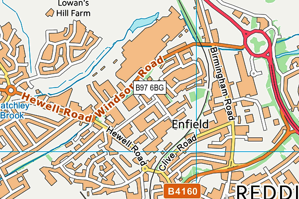 B97 6BG map - OS VectorMap District (Ordnance Survey) B97 6BG map - OS VectorMap District (Ordnance Survey)