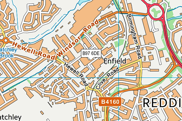 B97 6DE map - OS VectorMap District (Ordnance Survey) B97 6DE map - OS VectorMap District (Ordnance Survey)