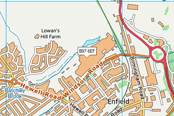 B97 6EF map - OS VectorMap District (Ordnance Survey) B97 6EF map - OS VectorMap District (Ordnance Survey)