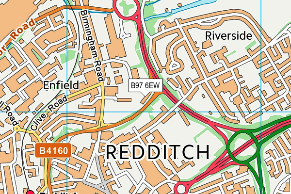 B97 6EW map - OS VectorMap District (Ordnance Survey) B97 6EW map - OS VectorMap District (Ordnance Survey)