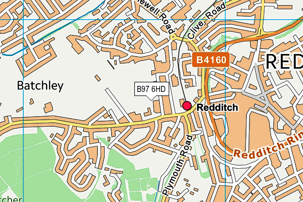 B97 6HD map - OS VectorMap District (Ordnance Survey) B97 6HD map - OS VectorMap District (Ordnance Survey)