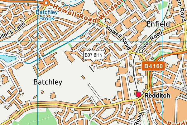 B97 6HN map - OS VectorMap District (Ordnance Survey) B97 6HN map - OS VectorMap District (Ordnance Survey)