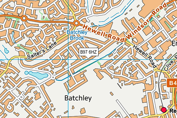 B97 6HZ map - OS VectorMap District (Ordnance Survey) B97 6HZ map - OS VectorMap District (Ordnance Survey)