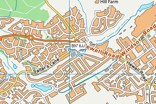 B97 6JJ map - OS VectorMap District (Ordnance Survey) B97 6JJ map - OS VectorMap District (Ordnance Survey)