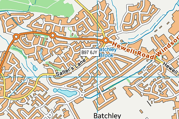 B97 6JY map - OS VectorMap District (Ordnance Survey) B97 6JY map - OS VectorMap District (Ordnance Survey)