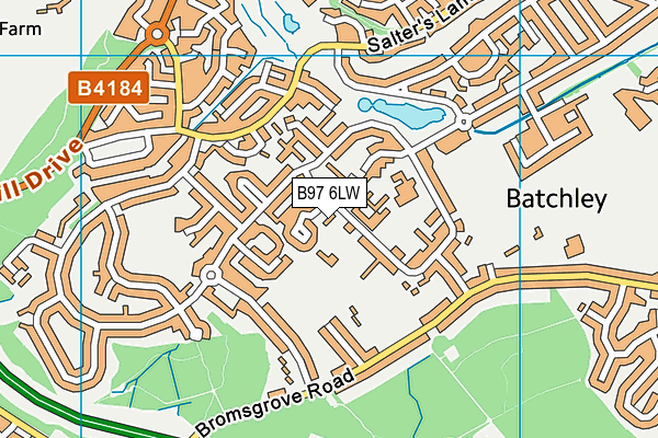 B97 6LW map - OS VectorMap District (Ordnance Survey) B97 6LW map - OS VectorMap District (Ordnance Survey)