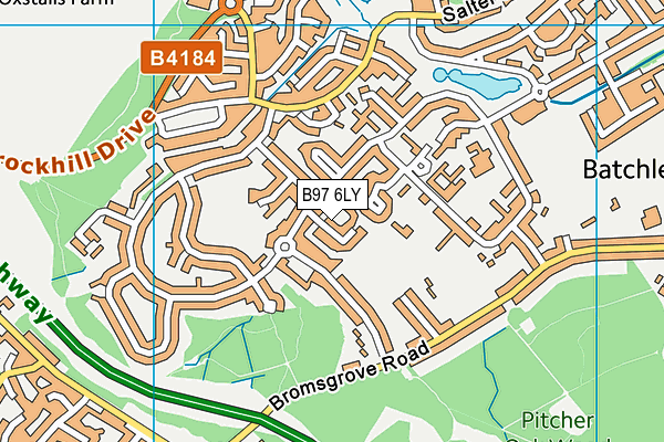 B97 6LY map - OS VectorMap District (Ordnance Survey) B97 6LY map - OS VectorMap District (Ordnance Survey)