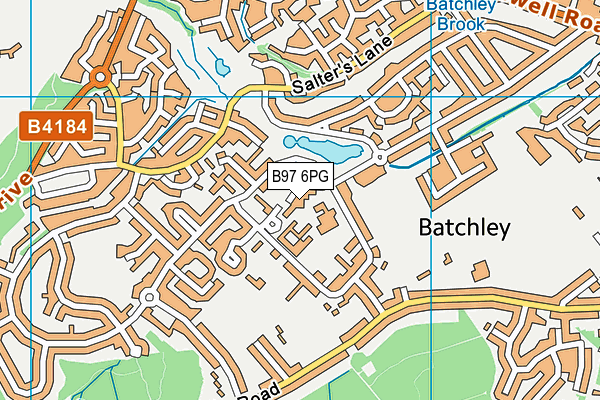 B97 6PG map - OS VectorMap District (Ordnance Survey) B97 6PG map - OS VectorMap District (Ordnance Survey)