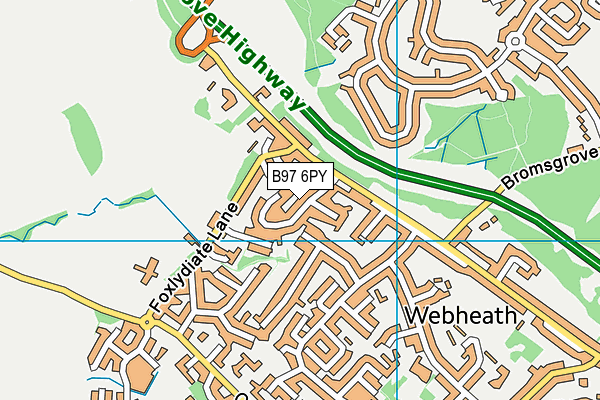 B97 6PY map - OS VectorMap District (Ordnance Survey) B97 6PY map - OS VectorMap District (Ordnance Survey)