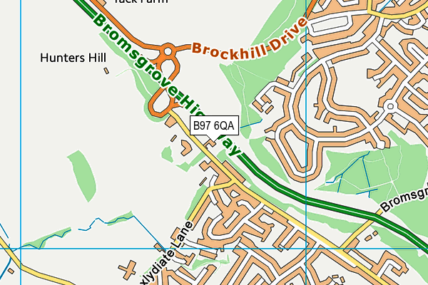 B97 6QA map - OS VectorMap District (Ordnance Survey) B97 6QA map - OS VectorMap District (Ordnance Survey)