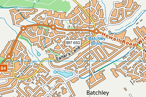 B97 6SG map - OS VectorMap District (Ordnance Survey) B97 6SG map - OS VectorMap District (Ordnance Survey)