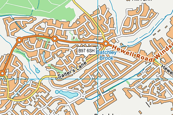 B97 6SH map - OS VectorMap District (Ordnance Survey) B97 6SH map - OS VectorMap District (Ordnance Survey)