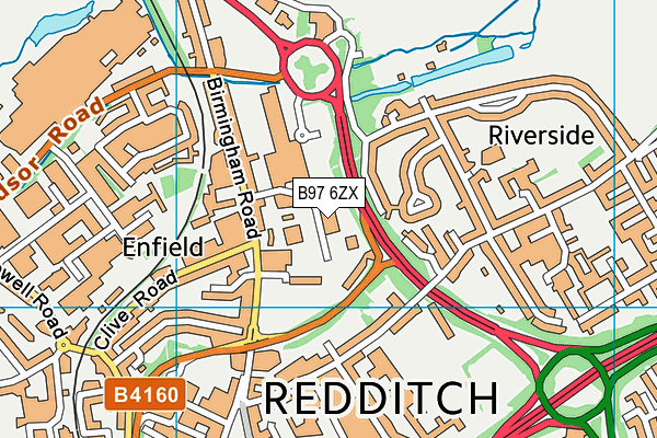B97 6ZX map - OS VectorMap District (Ordnance Survey) B97 6ZX map - OS VectorMap District (Ordnance Survey)