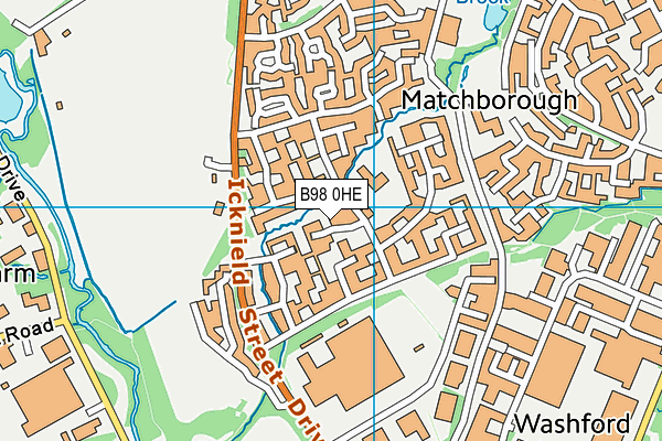 B98 0HE map - OS VectorMap District (Ordnance Survey) B98 0HE map - OS VectorMap District (Ordnance Survey)