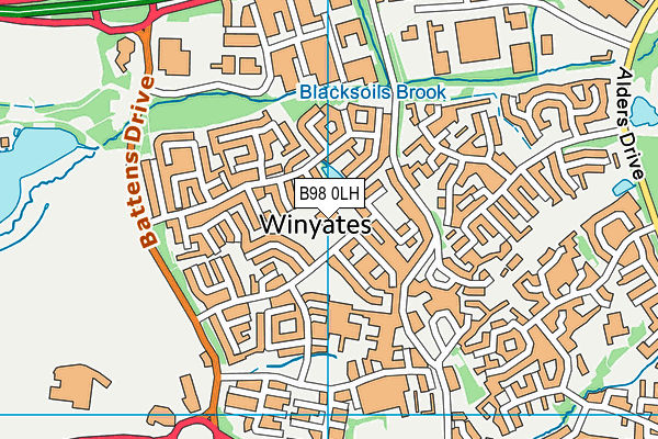 B98 0LH map - OS VectorMap District (Ordnance Survey) B98 0LH map - OS VectorMap District (Ordnance Survey)