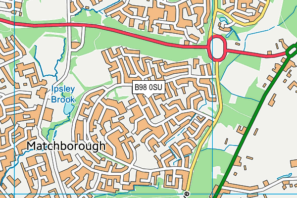 B98 0SU map - OS VectorMap District (Ordnance Survey) B98 0SU map - OS VectorMap District (Ordnance Survey)
