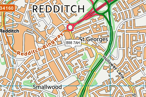 B98 7AH map - OS VectorMap District (Ordnance Survey) B98 7AH map - OS VectorMap District (Ordnance Survey)