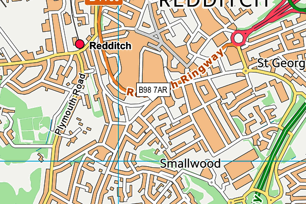 B98 7AR map - OS VectorMap District (Ordnance Survey) B98 7AR map - OS VectorMap District (Ordnance Survey)