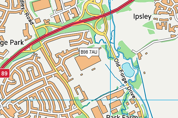 B98 7AU map - OS VectorMap District (Ordnance Survey) B98 7AU map - OS VectorMap District (Ordnance Survey)