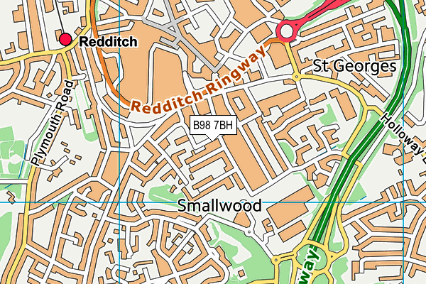 B98 7BH map - OS VectorMap District (Ordnance Survey) B98 7BH map - OS VectorMap District (Ordnance Survey)