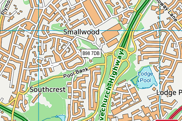 B98 7DB map - OS VectorMap District (Ordnance Survey) B98 7DB map - OS VectorMap District (Ordnance Survey)