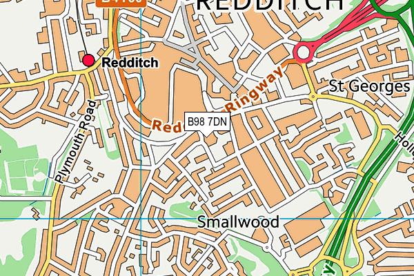 B98 7DN map - OS VectorMap District (Ordnance Survey) B98 7DN map - OS VectorMap District (Ordnance Survey)
