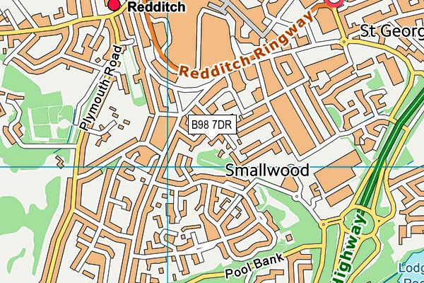 B98 7DR map - OS VectorMap District (Ordnance Survey) B98 7DR map - OS VectorMap District (Ordnance Survey)