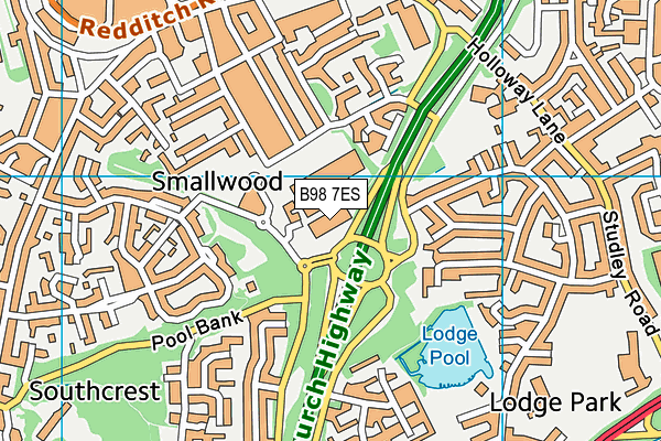B98 7ES map - OS VectorMap District (Ordnance Survey) B98 7ES map - OS VectorMap District (Ordnance Survey)