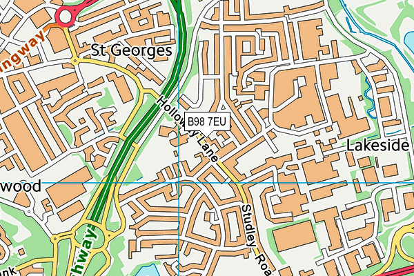 B98 7EU map - OS VectorMap District (Ordnance Survey) B98 7EU map - OS VectorMap District (Ordnance Survey)
