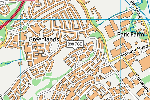 B98 7GE map - OS VectorMap District (Ordnance Survey) B98 7GE map - OS VectorMap District (Ordnance Survey)