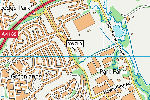 B98 7HD map - OS VectorMap District (Ordnance Survey) B98 7HD map - OS VectorMap District (Ordnance Survey)