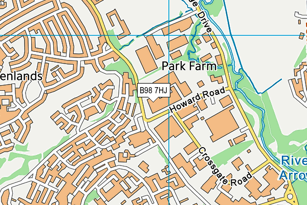 B98 7HJ map - OS VectorMap District (Ordnance Survey) B98 7HJ map - OS VectorMap District (Ordnance Survey)
