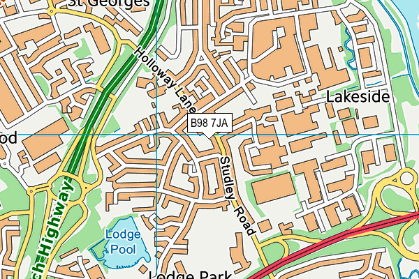 B98 7JA map - OS VectorMap District (Ordnance Survey) B98 7JA map - OS VectorMap District (Ordnance Survey)