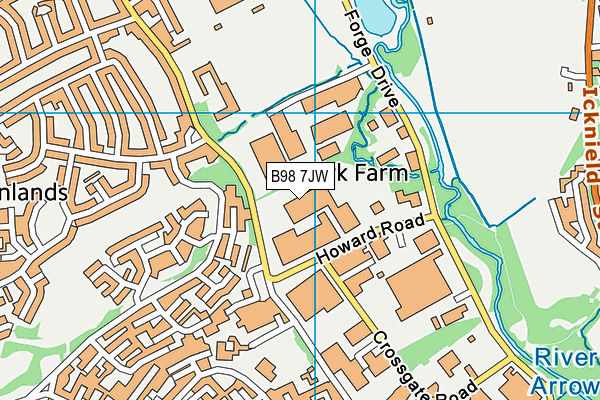 B98 7JW map - OS VectorMap District (Ordnance Survey) B98 7JW map - OS VectorMap District (Ordnance Survey)